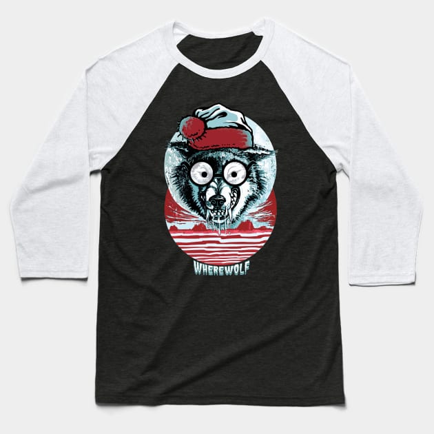 Where Wolf Winter Werewolf Baseball T-Shirt by WeaselPop